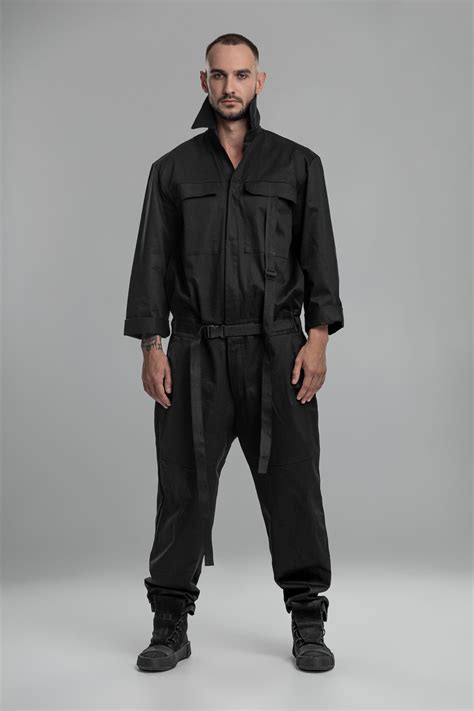 black jumpsuit men